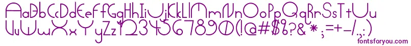 Arctic-fontti – violetit fontit valkoisella taustalla