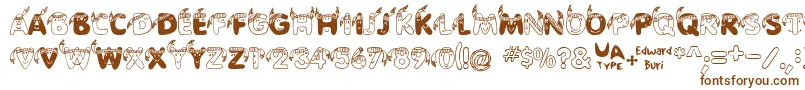 Шрифт EdbIndians – коричневые шрифты