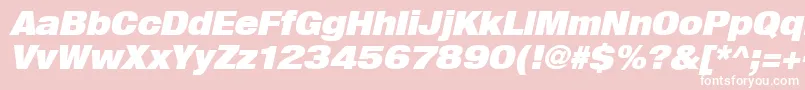 Heavenetica9pUblkoblsh Font – White Fonts on Pink Background