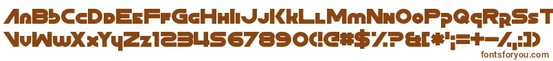 Шрифт ZoonHoot – коричневые шрифты на белом фоне