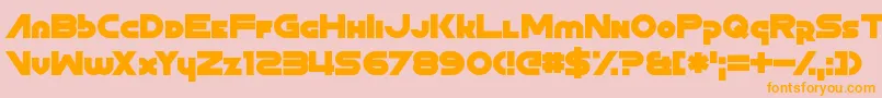 ZoonHoot Font – Orange Fonts on Pink Background