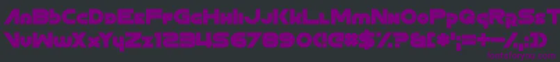 ZoonHoot-fontti – violetit fontit mustalla taustalla