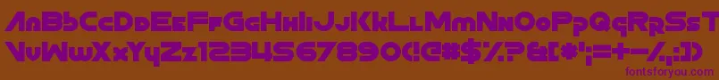 ZoonHoot Font – Purple Fonts on Brown Background