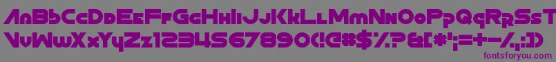 ZoonHoot-fontti – violetit fontit harmaalla taustalla