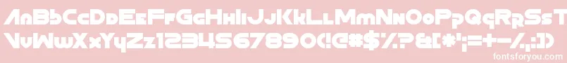 ZoonHoot Font – White Fonts on Pink Background