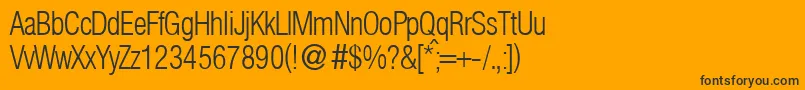 HelbaconxligdbNormal Font – Black Fonts on Orange Background