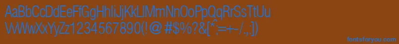 Подробнее о шрифте HelbaconxligdbNormal Шрифт HelbaconxligdbNormal – синие шрифты на коричневом фоне