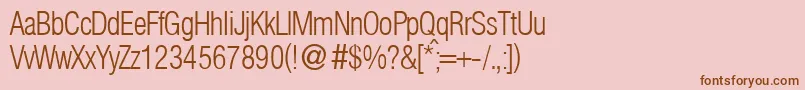 HelbaconxligdbNormal Font – Brown Fonts on Pink Background