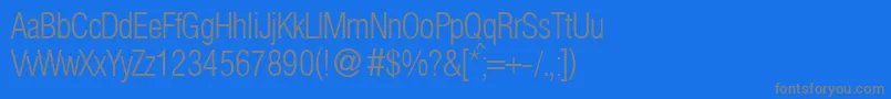 HelbaconxligdbNormal Font – Gray Fonts on Blue Background
