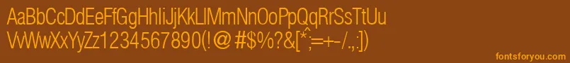 HelbaconxligdbNormal Font – Orange Fonts on Brown Background