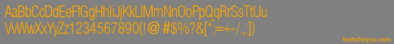 HelbaconxligdbNormal-Schriftart – Orangefarbene Schriften auf grauem Hintergrund