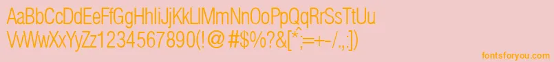 HelbaconxligdbNormal Font – Orange Fonts on Pink Background