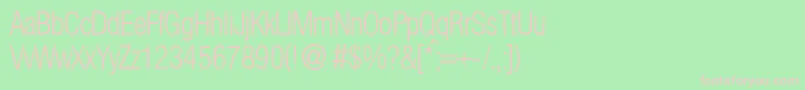 HelbaconxligdbNormal Font – Pink Fonts on Green Background