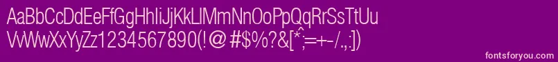 HelbaconxligdbNormal Font – Pink Fonts on Purple Background