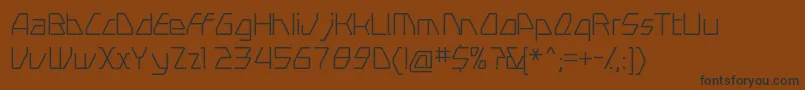 Шрифт SwerveLight – чёрные шрифты на коричневом фоне