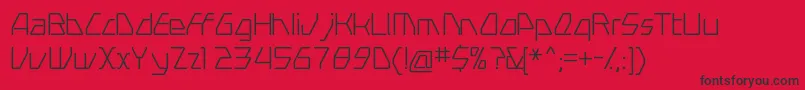 フォントSwerveLight – 赤い背景に黒い文字
