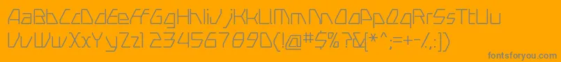 SwerveLight-Schriftart – Graue Schriften auf orangefarbenem Hintergrund