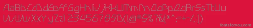 フォントSwerveLight – 赤い背景に灰色の文字