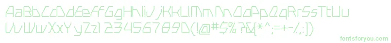 フォントSwerveLight – 白い背景に緑のフォント