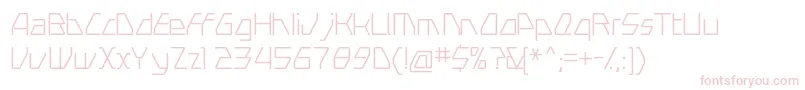 SwerveLight-fontti – vaaleanpunaiset fontit valkoisella taustalla