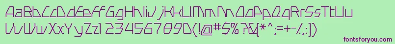 Шрифт SwerveLight – фиолетовые шрифты на зелёном фоне