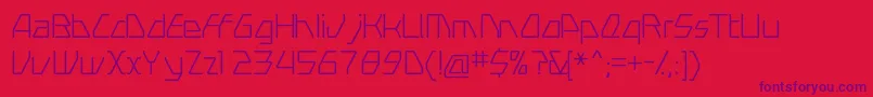 SwerveLight-Schriftart – Violette Schriften auf rotem Hintergrund