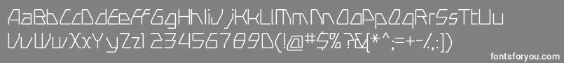 Шрифт SwerveLight – белые шрифты на сером фоне