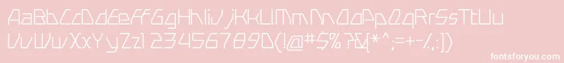 SwerveLight Font – White Fonts on Pink Background