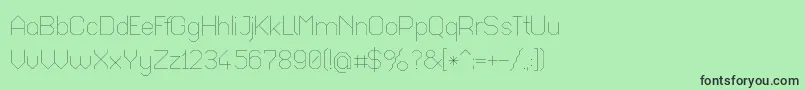 Octaul017 Font – Black Fonts on Green Background