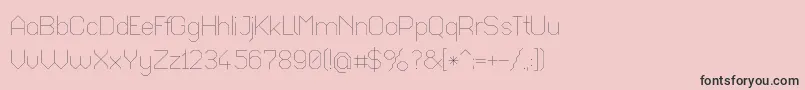 Octaul017-Schriftart – Schwarze Schriften auf rosa Hintergrund