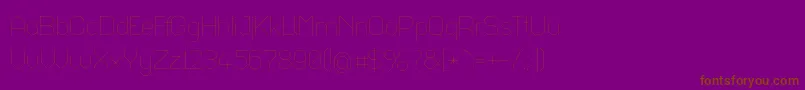 Octaul017 Font – Brown Fonts on Purple Background