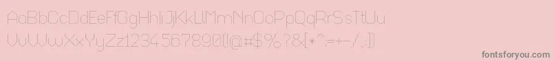 Octaul017 Font – Gray Fonts on Pink Background