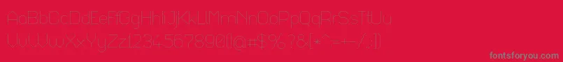 Octaul017 Font – Gray Fonts on Red Background