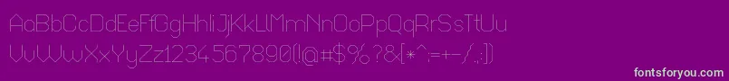 Octaul017 Font – Green Fonts on Purple Background