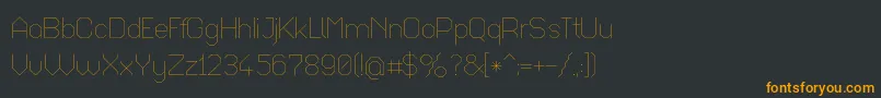 Octaul017 Font – Orange Fonts on Black Background
