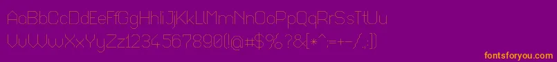 Octaul017 Font – Orange Fonts on Purple Background