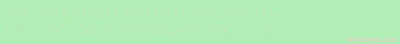 Police Octaul017 – polices roses sur fond vert
