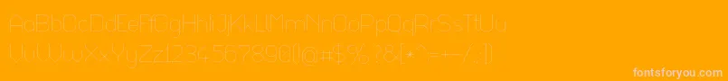 Więcej informacji o czcionce Octaul017 Czcionka Octaul017 – różowe czcionki na pomarańczowym tle