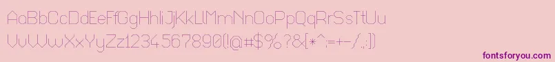 Octaul017 Font – Purple Fonts on Pink Background