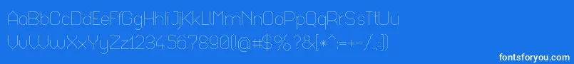 Octaul017 Font – White Fonts on Blue Background