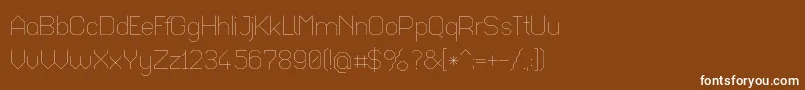 Octaul017 Font – White Fonts on Brown Background