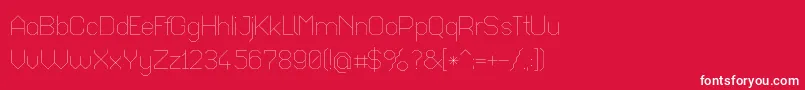 Octaul017 Font – White Fonts on Red Background