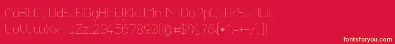 Octaul017 Font – Yellow Fonts on Red Background