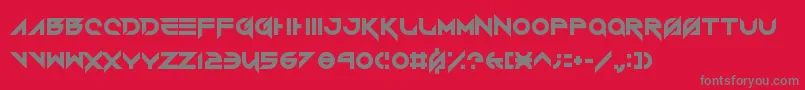 Шрифт VerminVibesRoundhouse – серые шрифты на красном фоне