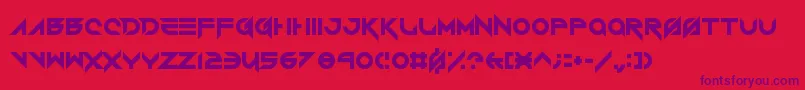 Шрифт VerminVibesRoundhouse – фиолетовые шрифты на красном фоне