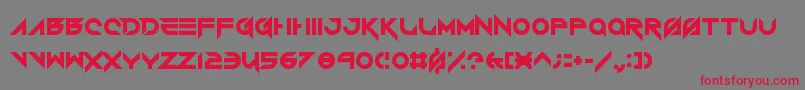 VerminVibesRoundhouse Font – Red Fonts on Gray Background