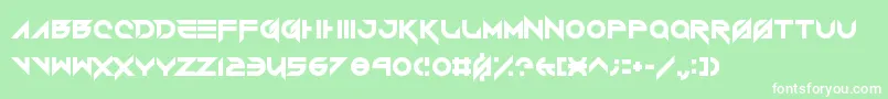 VerminVibesRoundhouse Font – White Fonts on Green Background
