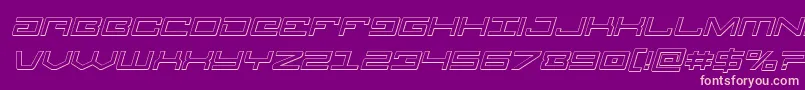 Legion3Dital Font – Pink Fonts on Purple Background