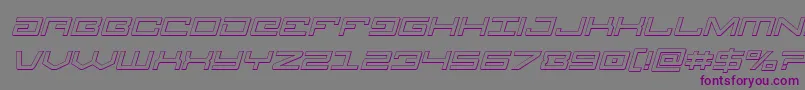 Legion3Dital Font – Purple Fonts on Gray Background