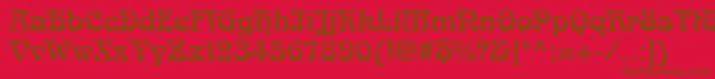 Arnoldboecklinstd Font – Brown Fonts on Red Background